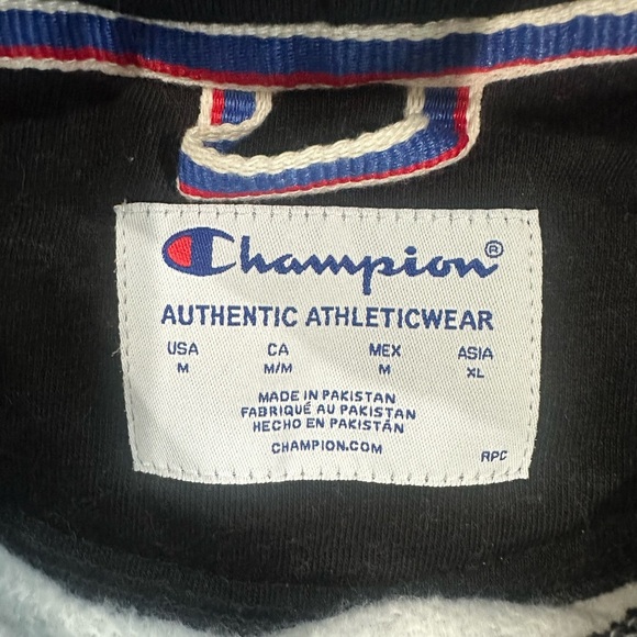 Champion Powerblend Fleece Hoodie NWT Men’s Sz M Athletic Logos Cozy Streetwear - Picture 5 of 9
